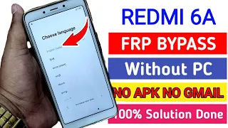 Xiaomi Redmi 6A (M1804C3CI) FRP Unlock or Google Account Bypass || MIUI 11 (Without PC)