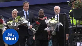 Cameron, Corbyn, Bercow and Benn lay wreaths for MP Jo Cox - Daily Mail