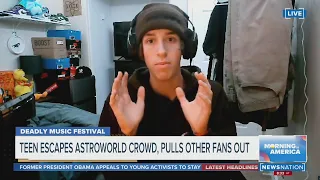 Teen escapes Astroworld crowd, pulls other fans out | Morning in America