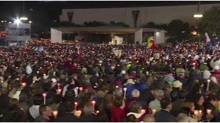 Thousands gather for Pope Francis in Fatima