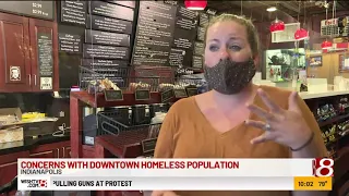 Downtown Indy business owners concerned about homeless population