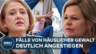 HÄUSLICHE GEWALT: Nancy Faeser und Lisa Paus stellen Lagebild in Deutschland vor | WELT Thema