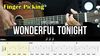 Wonderful Tonight - Eric Clapton | Finger Picking Version - EASY Guitar Tutorial - Chords / Lyrics