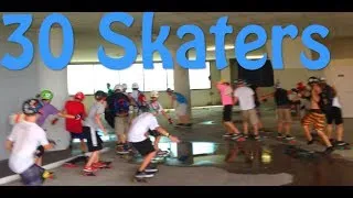 MOST SKATERS EVER IN 1 GARAGE! INSANE CRASH!! | JOOGSQUAD PPJT