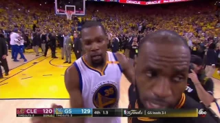 The Final Minute of the 2017 NBA Finals Game 5 - Warriors 129 Cavs 120