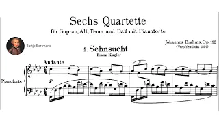 Johannes Brahms - Sehnsucht & Nächtens from Op. 112 (1888)
