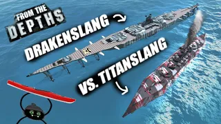 Drakenslang vs. Titanslang (1v1, 1v2!) 🐉🆚🐍From the Depths