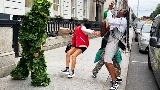 She was going to fall hard Bushman prank