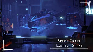 Space Craft Landing - Short Cinematic - Made in Blender and Davinci Resolve