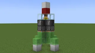 working rocket ship in minecraft