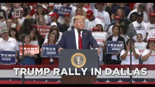 Pres. Donald Trump talks jobs, Democrats, guns, Beto at Dallas rally