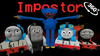 HUGGY WUGGY Impostor vs THOMAS and FRIENDS in 🚀 Among Us Minecraft 360°