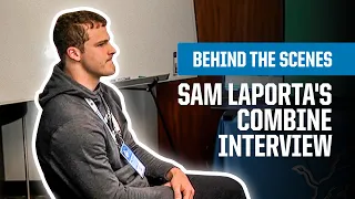 Behind the Scenes: Sam Laporta's NFL Combine Interview