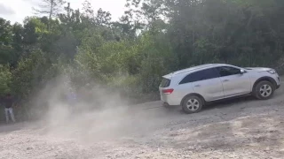 Used our Kia Sorento to pull a truck out of a ditch today.