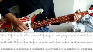 Fixing a hole - The Beatles -  Bass Tutorial with Tabs