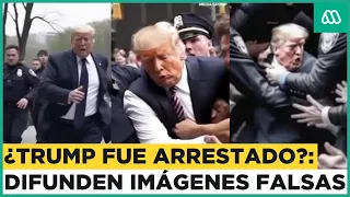 ¡Son falsas!: Seguidores de Trump difunden imágenes del su supuesto arresto del expresidente