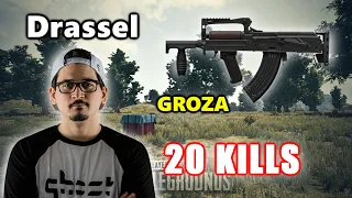 Drassel - 20 KILLS - GROZA + SLR - SOLO - PUBG