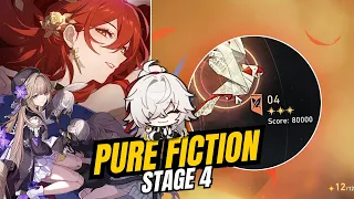 Himeko x Herta & King Yuan Hypercarry 80k Score in Pure Fiction Fictitious Wordsmithing STAGE 4