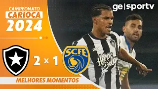 BOTAFOGO 2 X 1 SAMPAIO CORRÊA | MELHORES MOMENTOS | SEMIFINAL TAÇA RIO 2024 | ge.globo