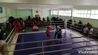 Открытый областной турнир по боксу с 27 по 1 марта Рамазанов Уалихан финал 25 кг