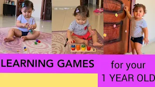 GAMES THAT BOOST YOUR BABY'S BRAIN ||LEARNING GAMES FOR A 1 YEAR OLD