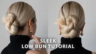 60 Second Low Bun Hair Tutorial ❤️ Modern Wedding Hairstyle, Wedding Guest, Prom, Homecoming