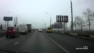 авария с колесом на Братеевском мосту 06/11/2014