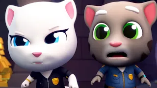 Talking Tom Gold Run - The Hammer of Justice Police Officer Tom Vs Angela HD