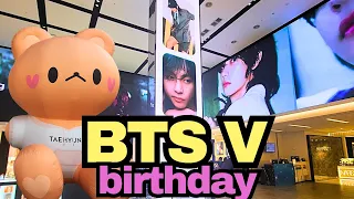 BTS V Birthday Project 2023 💜🐻 Taehyung Birthday Photo Zone in Myeongdong