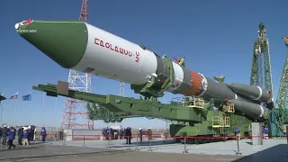 Ракета-носитель «Союз-2.1а» c ТГК «Прогресс МС-11» установлена на старте