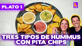 Plato 1: Tres tipos de Hummus con pita chips | El Gran Chef Famosos