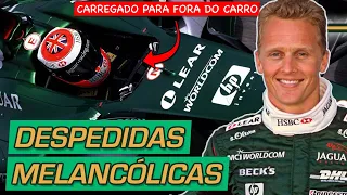 6 DESPEDIDAS MELANCÓLICAS de pilotos e equipes da F1