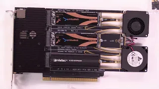 Amfeltec Squid Carrier Board 6 M.2 NVMe PCIe SSDs x16 Slot Unboxing, Inspection, Install