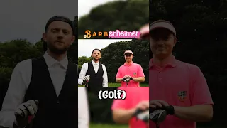 BARBIE v OPPENHEIMER (GOLF EDITION) ⛳️ #golf #barbiemovie #oppenheimer #barbenheimer