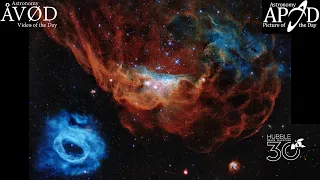 NGC 2014 & NGC 2020: Hubble's Cosmic Reef - 25th April, 2020