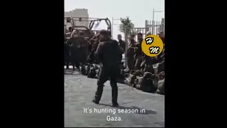 Soldier with Southern US accent prepared to burn Gaza to the  ground