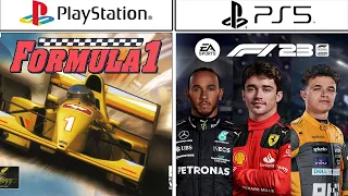 F1 PlayStation Evolution PS1 - PS5 #evolutiongame