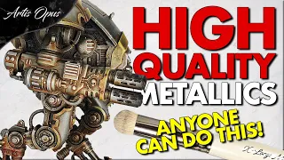 INCREDIBLE METAL made easy! Using ONLY ONE METALLIC PAINT?