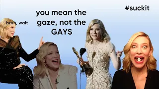 cate blanchett being herself for 2 minutes