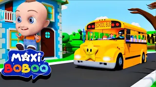 The Wheels On The Bus + More Kids Songs | @MaxiBoBoo Nursery Rhymes & Kids Songs | MaxiBoBoo Cartoon