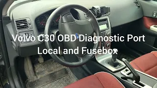 Volvo C30 OBD Diagnostic Port Local and Fusebox
