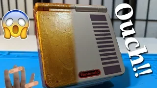 I made a HUGE mistake.....  How to reshell a Gameboy Advance SP (and a PSA on safety!)