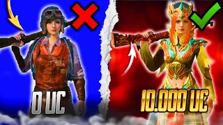 ААА??? ПРОКАЧАЛ АККАУНТ НА 10000 UC В PUBG MOBILE! ЭТО ЛУЧШАЯ ПРОКАЧКА АККАУНТА В ПУБГ МОБАЙЛ!