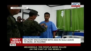 Military encounter with Abu Sayyaf Group in Sulu leaves 15 dead, 24 injured