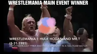 WRESTLEMANIA MAIN EVENT WINNER (1985-2021)