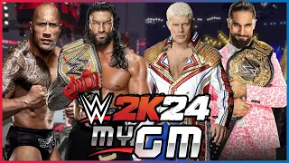 WWE 2K24 MyGM Mode First BLIND Playthrough! FIRST DRAFT | LIVE Gameplay