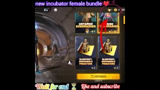 Free Fire I Got New Incubator Bundles And New Legendary Bundle In 9999 ❤️ #freefire #shorts #short