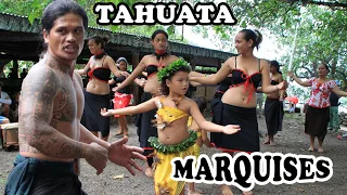 MARQUISES : Chants et danses à Hapatoni sur l'île de Tahuata