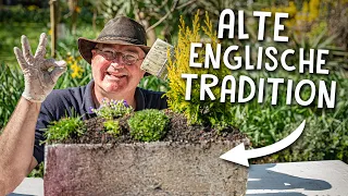 DIY Tipp zur Gartengestaltung!🌻 - Steintrog selber bauen und bepflanzen