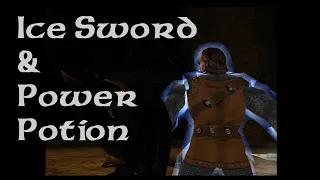 Blade of Darkness - Ice sword and power potion combo (if someone didn't knew)